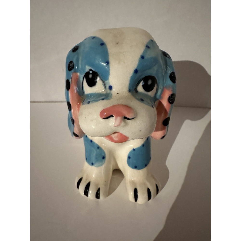 Ucagco Japan Puppy Dog Planter Ceramic VTG Hand Painted Figurine 5 Nursery Decor